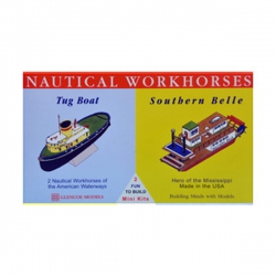 Model plastikowy - Łodzie Nautical Work Horses - Tug Boat / Southern Belle - Glencoe Models (2szt)